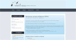 Desktop Screenshot of edizioni.cipog.com